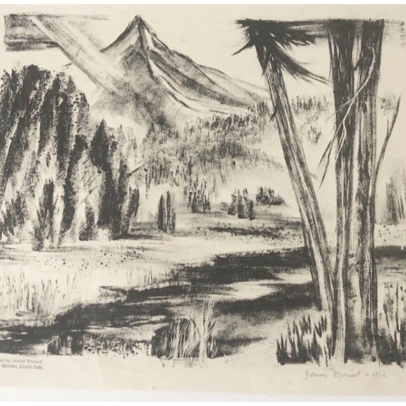 Other - Jeanne Moment Art Print Reed College Oregon  Untitled Landscape 1952 #9/?